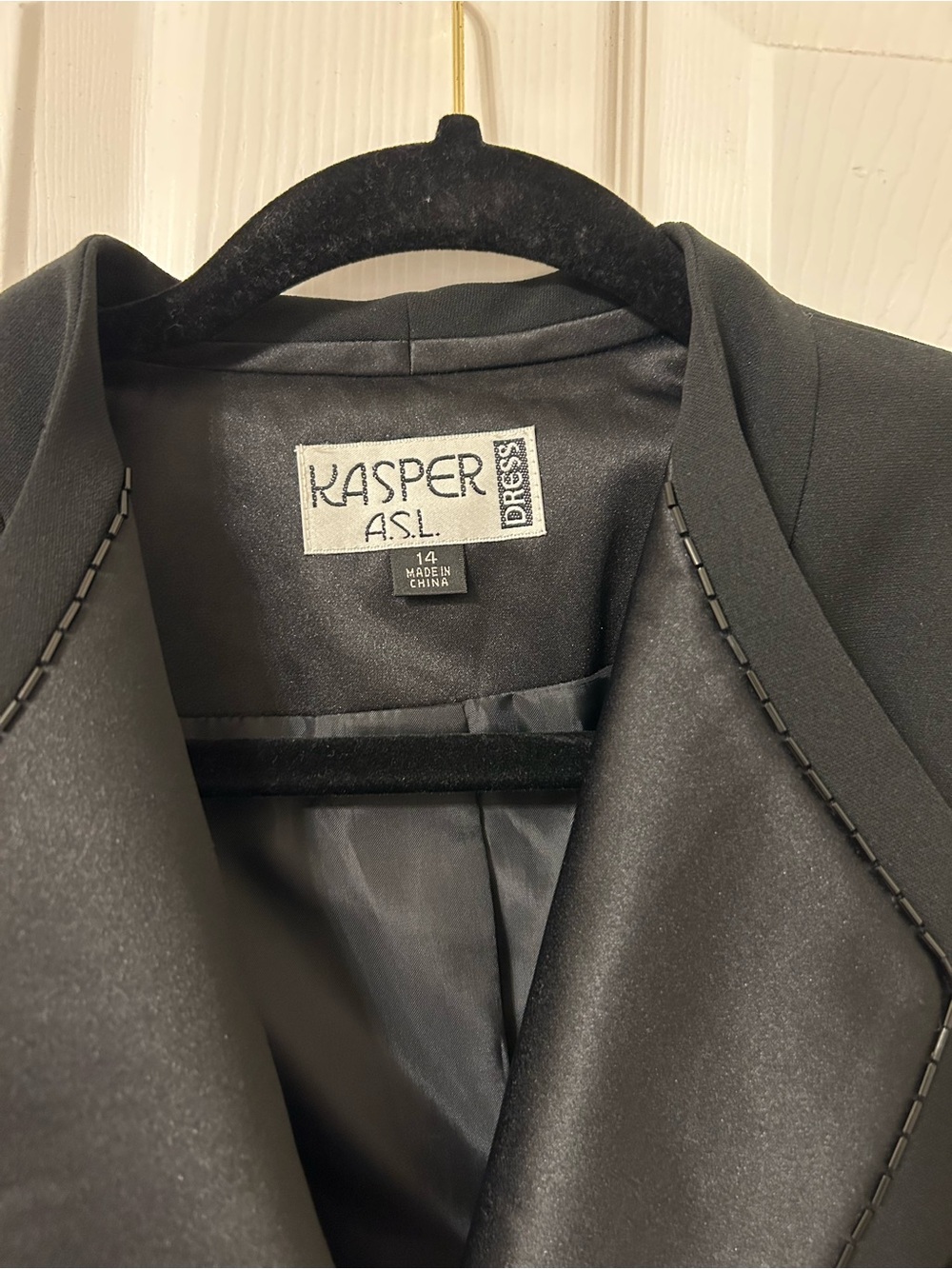 Vintage Kasper A.S.L Blazer Dress Coat - Picture 2 of 6